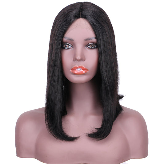 Lace Frontal Wig 13x1 T Part Lace 100%Human Hair Straight item#9038