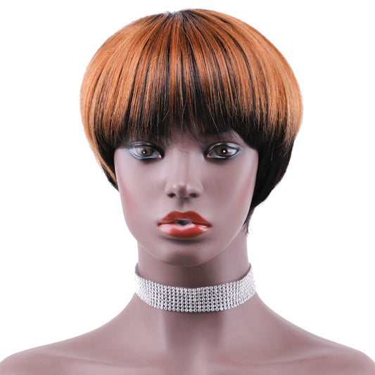 Pixie Cut wig 100%Human Hair Short Wigs Layered Wigs Full Machine Made Wig  item#9105