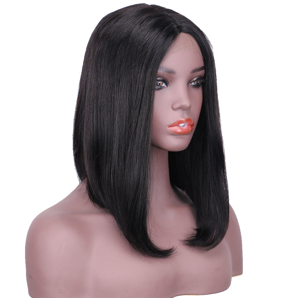 Lace Frontal Wig 13x1 T Part Lace 100%Human Hair Straight item#9038