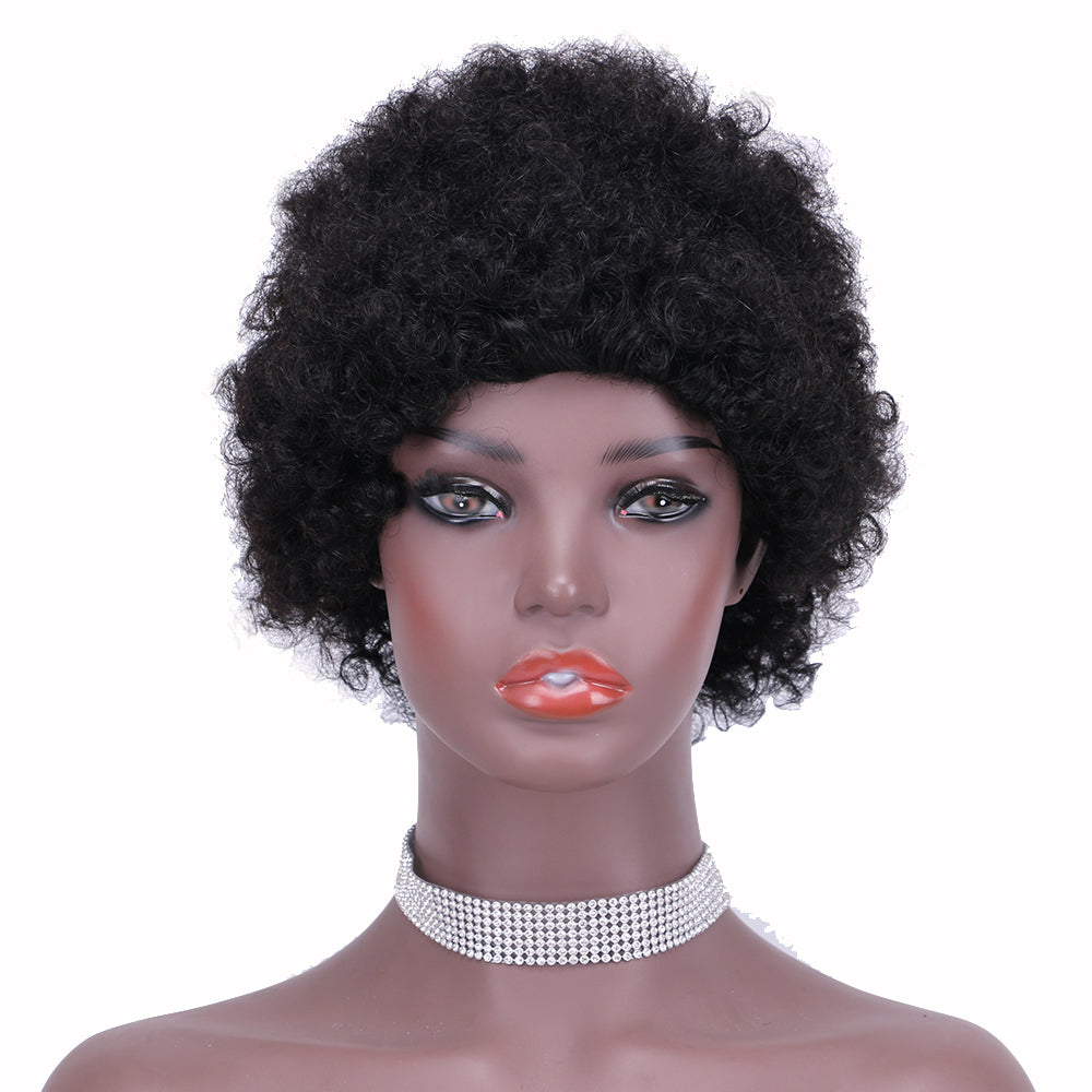 Pixie Cut wig 100%Human Hair Curl Short Wigs Layered Wigs Full Machine Made Wig item#9032