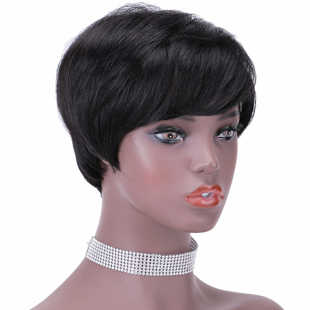 Pixie Cut wig 100%Human Hair Short Wigs Layered Wigs Full Machine Made Wig item#9149