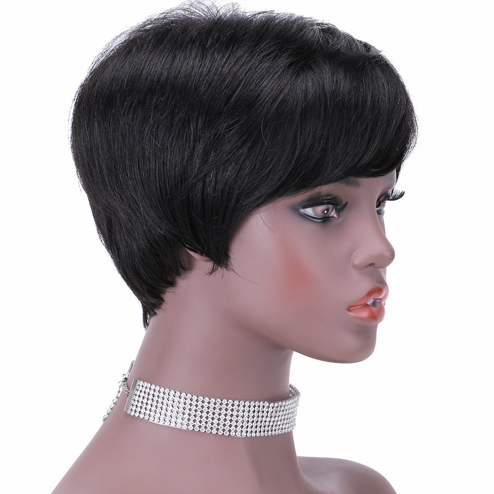 Pixie Cut wig 100%Human Hair Short Wigs Layered Wigs Full Machine Made Wig item#9149