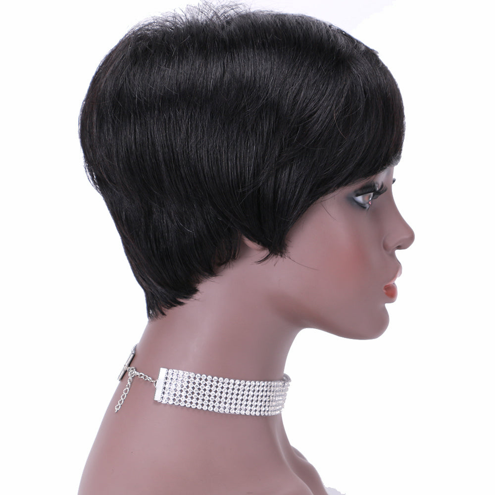 Pixie Cut wig 100%Human Hair Short Wigs Layered Wigs Full Machine Made Wig item#9149