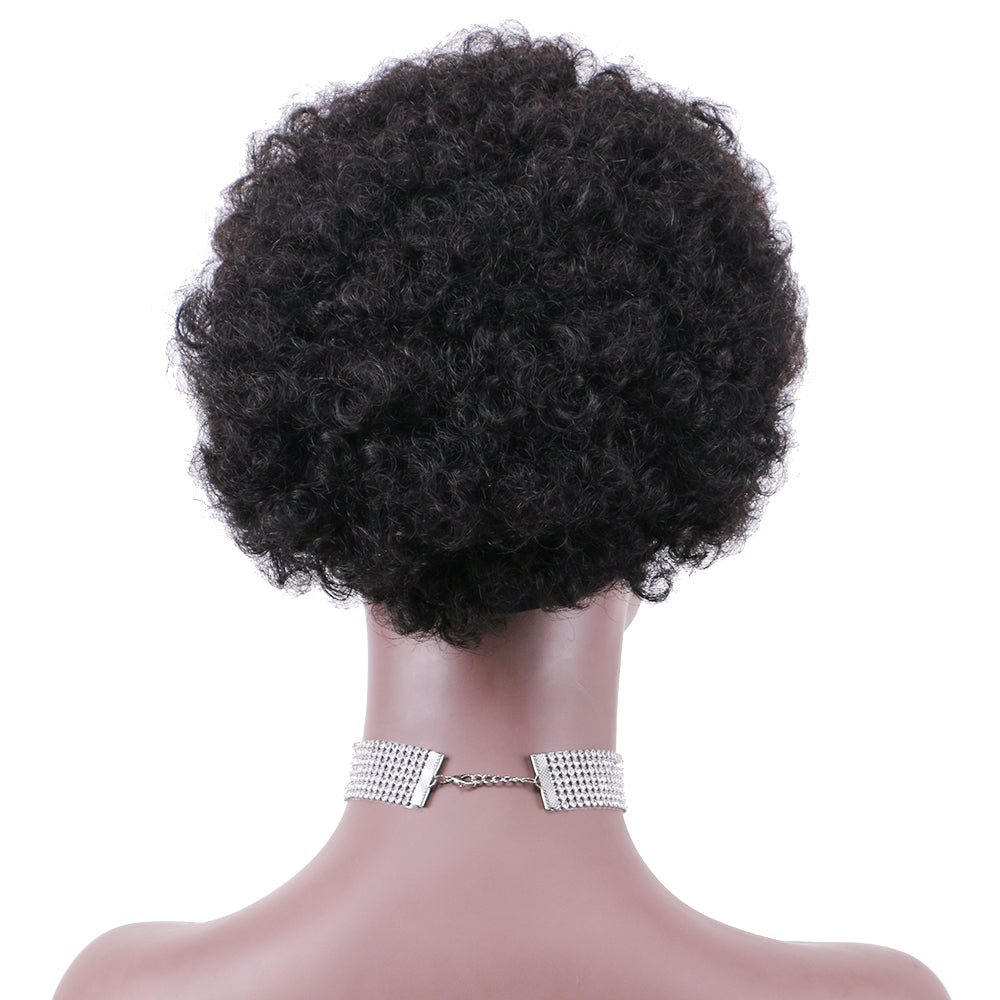 Headband Wig 100%Human Hair Wigs Afro Kinky Curl item#9229