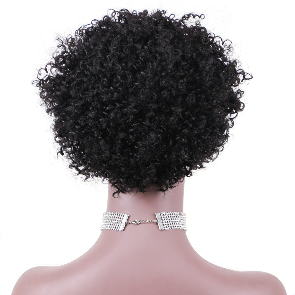 Headband Wig 100%Human Hair Wigs Jerry Curl item#9229