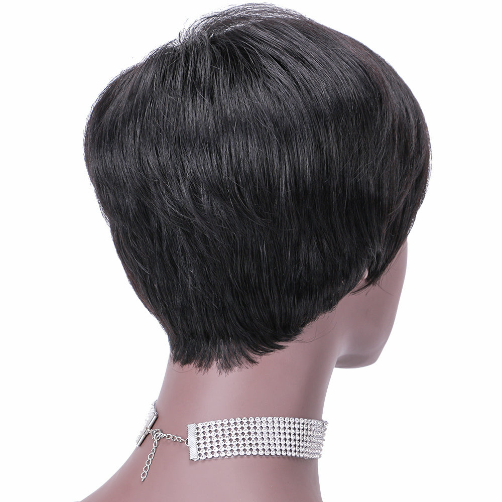 Pixie Cut wig 100%Human Hair Short Wigs Layered Wigs Full Machine Made Wig item#9149