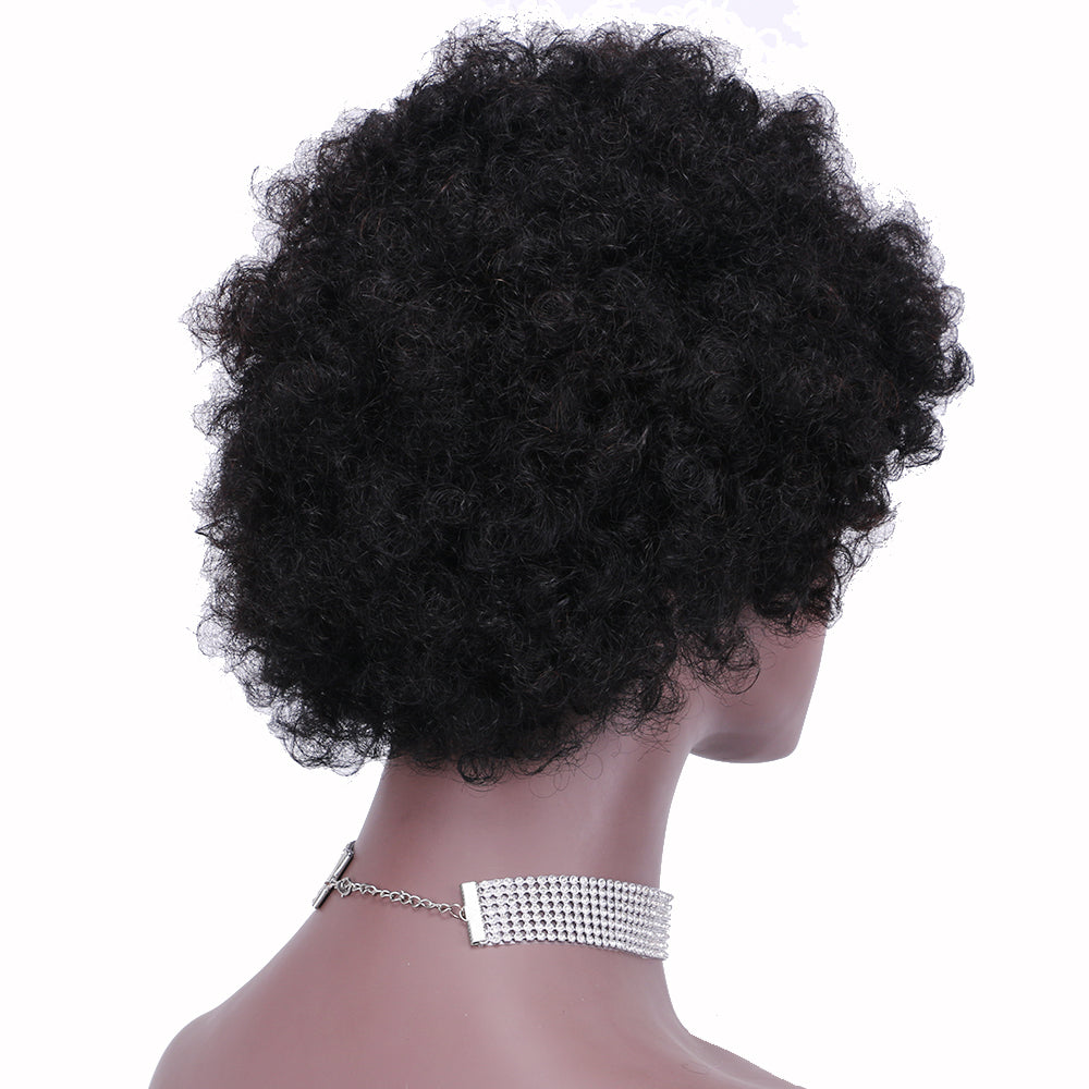 Pixie Cut wig 100%Human Hair Curl Short Wigs Layered Wigs Full Machine Made Wig item#9032