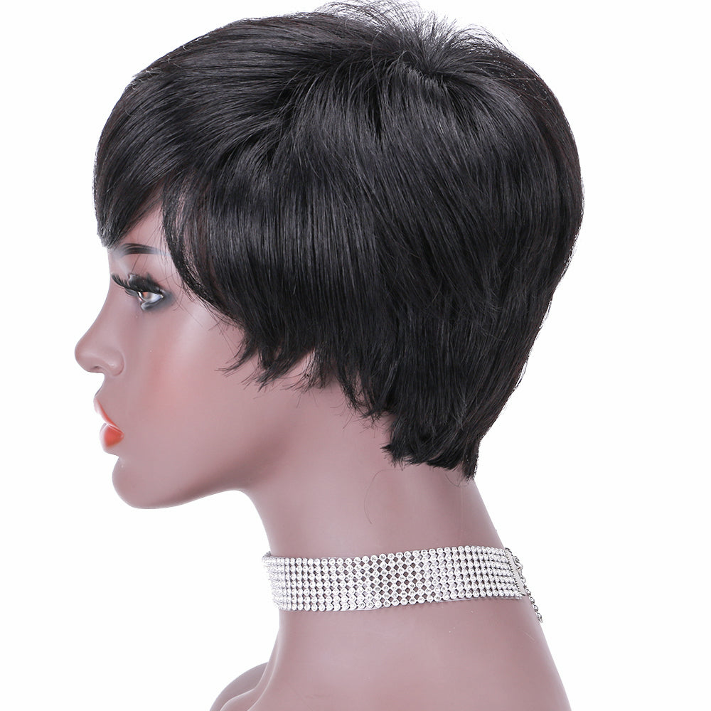 Pixie Cut wig 100%Human Hair Short Wigs Layered Wigs Full Machine Made Wig item#9149