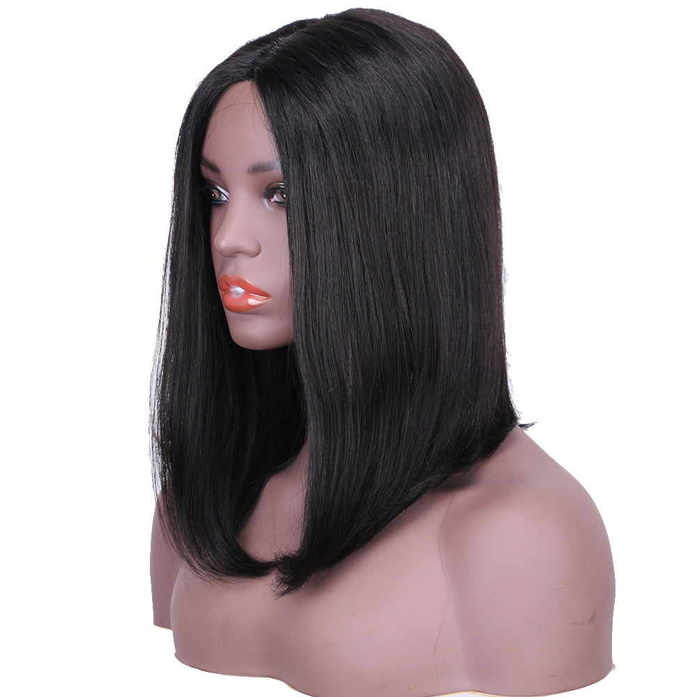 Lace Frontal Wig 13x1 T Part Lace 100%Human Hair Straight item#9038