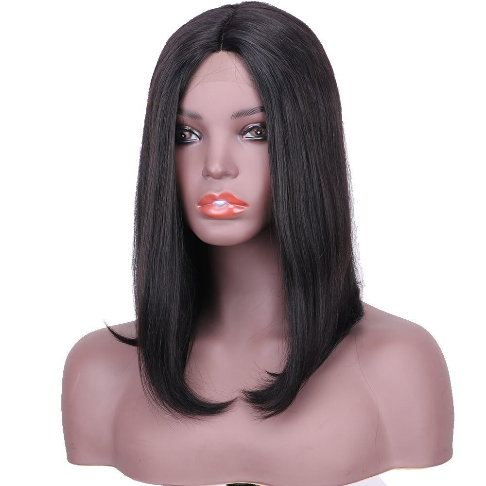 Lace Frontal Wig 13x1 T Part Lace 100%Human Hair Straight item#9038