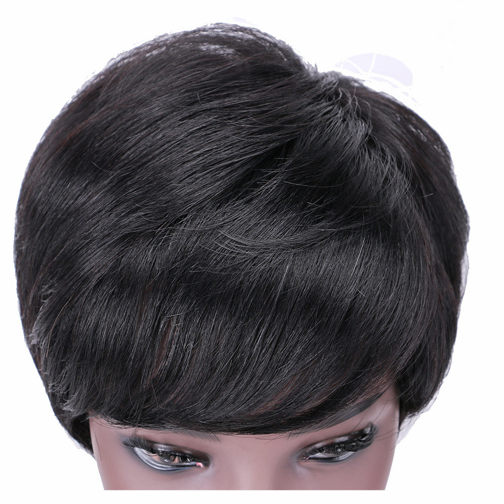 Pixie Cut wig 100%Human Hair Short Wigs Layered Wigs Full Machine Made Wig item#9149