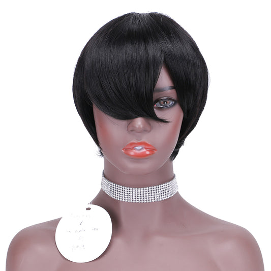 Pixie Cut wig 100%Human Hair Curl Short Wigs Layered Wigs Full Machine Made Wig item#9184