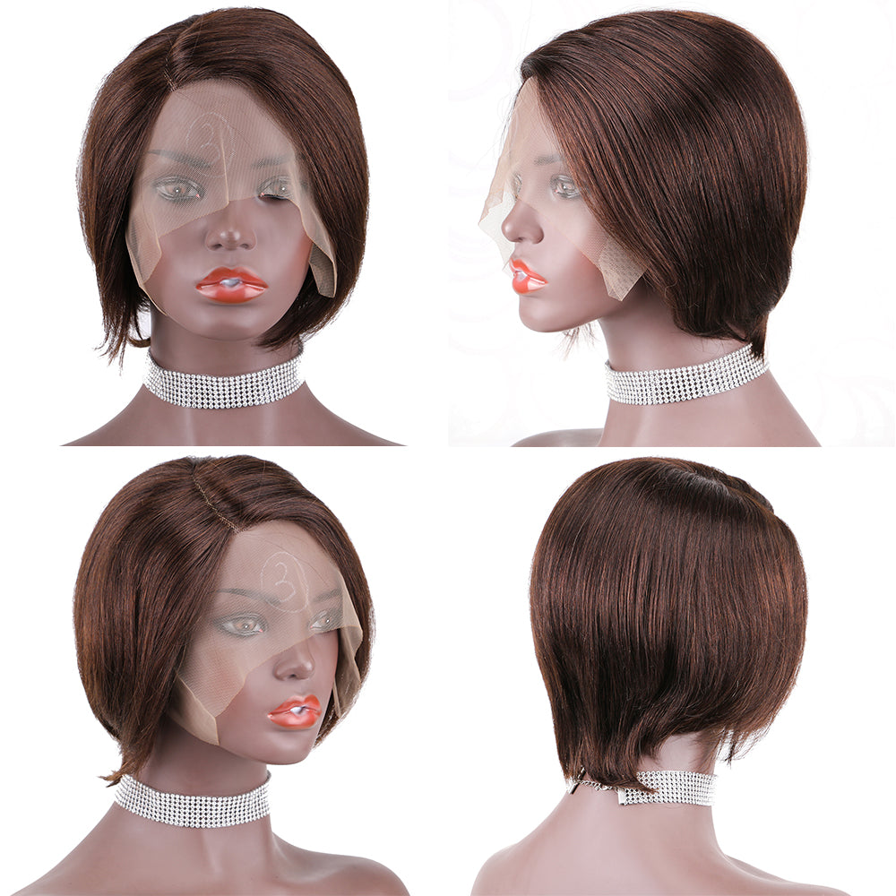 Lace Frontal Wig 13*1 T Part 100%Human Hair item#9063