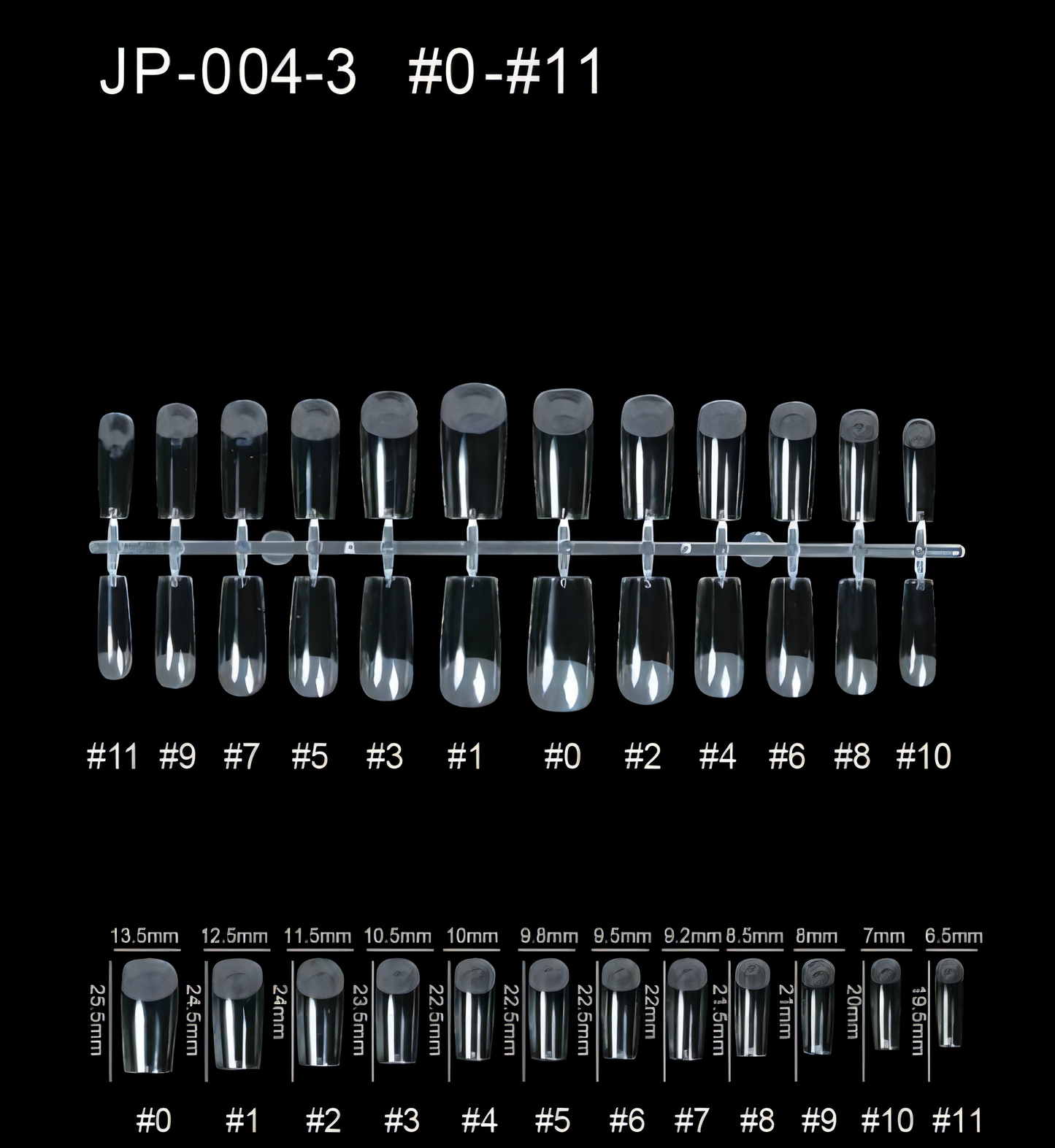 Full Medium Square 550ct/box item#JP004-3