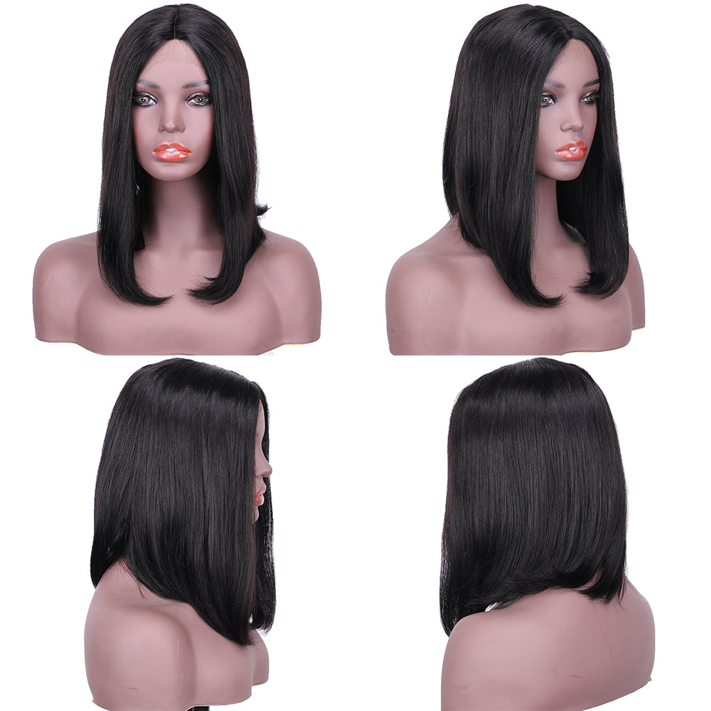 Lace Frontal Wig 13x1 T Part Lace 100%Human Hair Straight item#9038