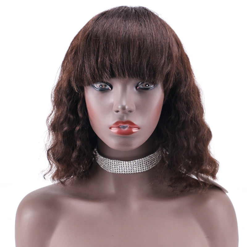 Full wig 100%Human Hair Full Machine Made Wig  item#2202