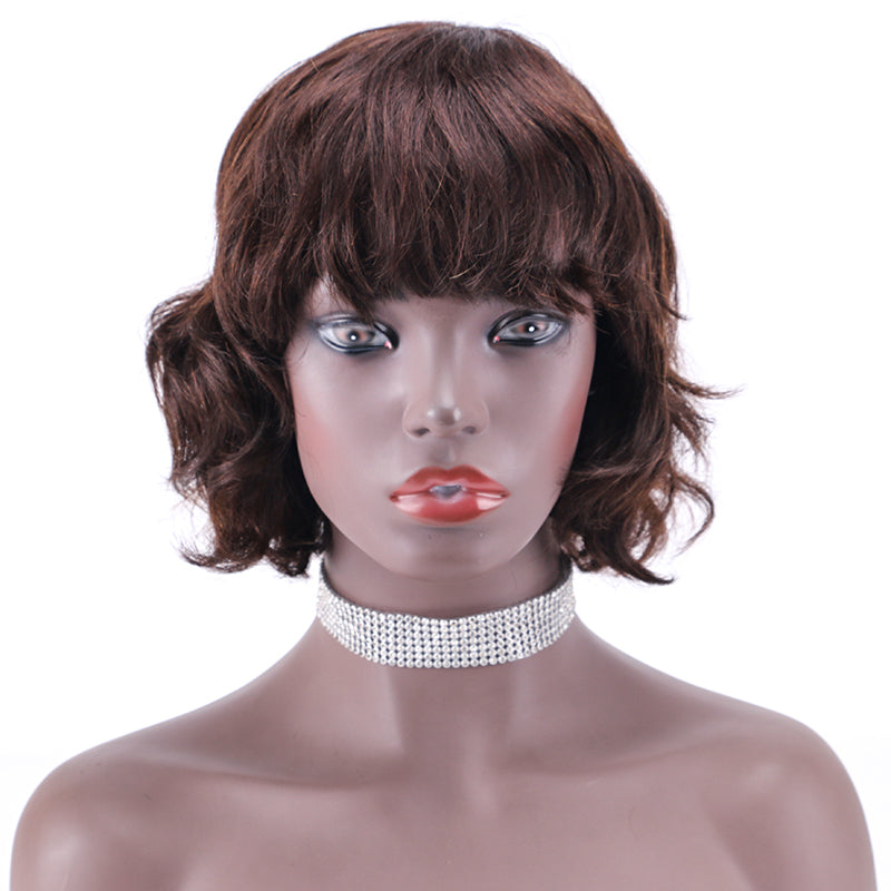 Pixie Cut wig 100%Human Hair Short Wigs Layered Wigs Full Machine Made Wig item#2205