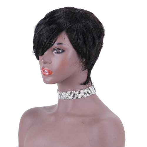 Pixie Cut wig 100%Human Hair Curl Short Wigs Layered Wigs Full Machine Made Wig item#9189