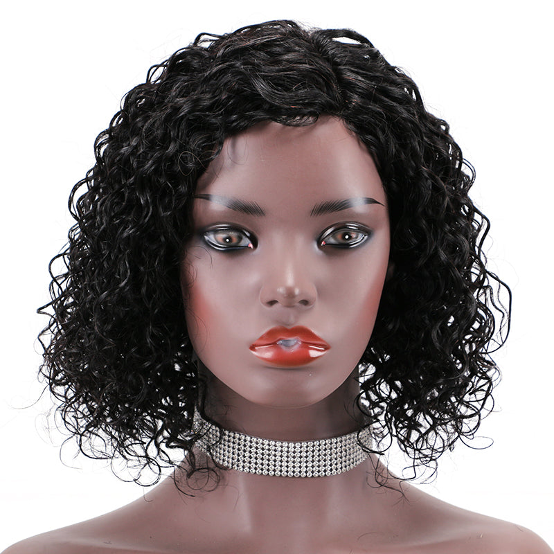 Lace Wig T Part 100%Human Hair Wig Water Wave item#9153