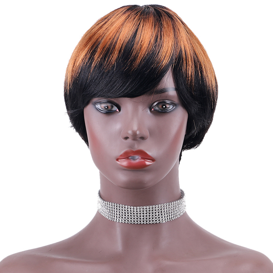 Pixie Cut wig 100%Human Hair Short Wigs Layered Wigs Full Machine Made Wig item#9171