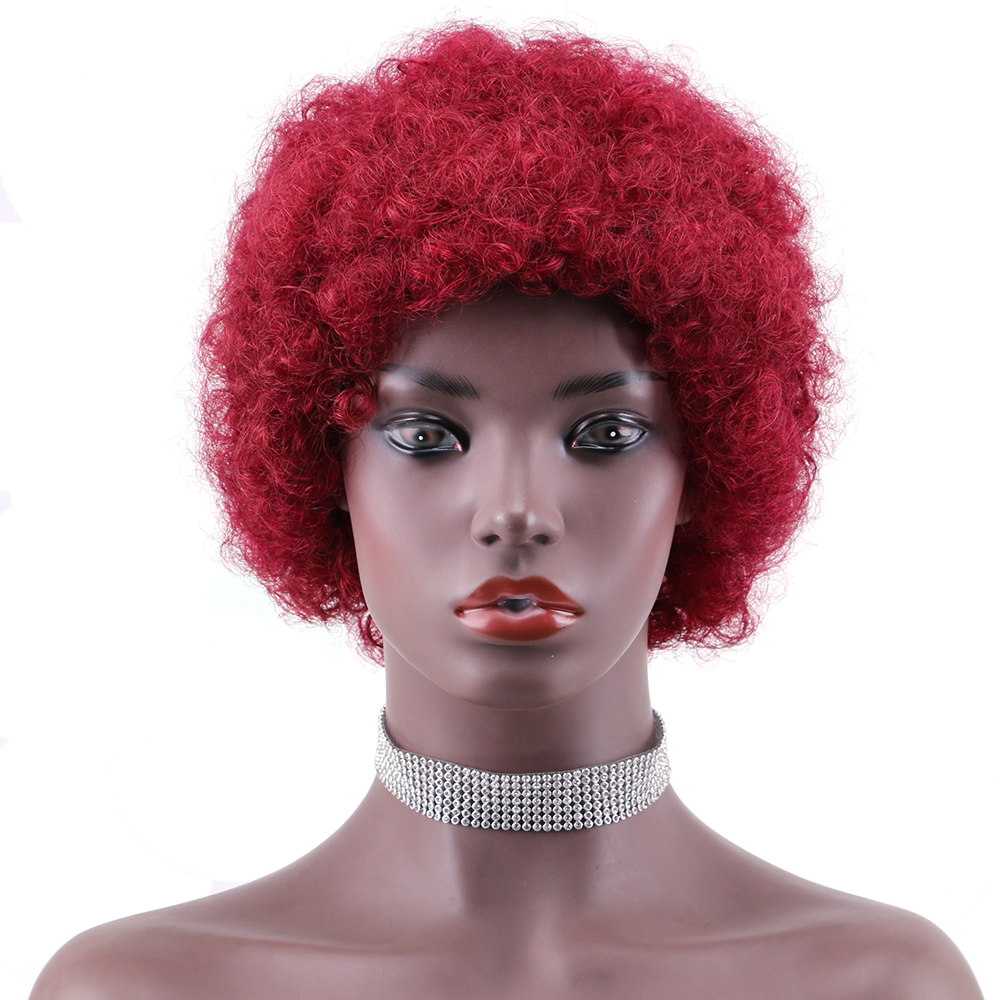 Pixie Cut wig 100%Human Hair Curl Short Wigs Layered Wigs Full Machine Made Wig item#9032