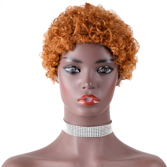 Pixie Cut wig 100%Human Hair Curl Short Wigs Layered Wigs Full Machine Made Wig item#9044