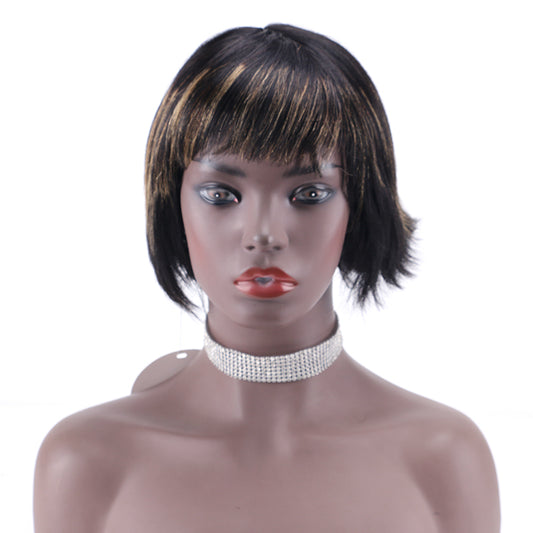 Pixie Cut wig 100%Human Hair Short Wigs Layered Wigs Full Machine Made Wig item#2206