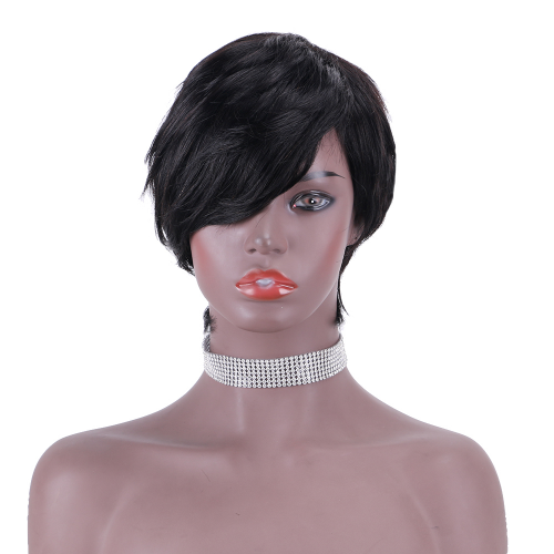 Pixie Cut wig 100%Human Hair Curl Short Wigs Layered Wigs Full Machine Made Wig item#9189