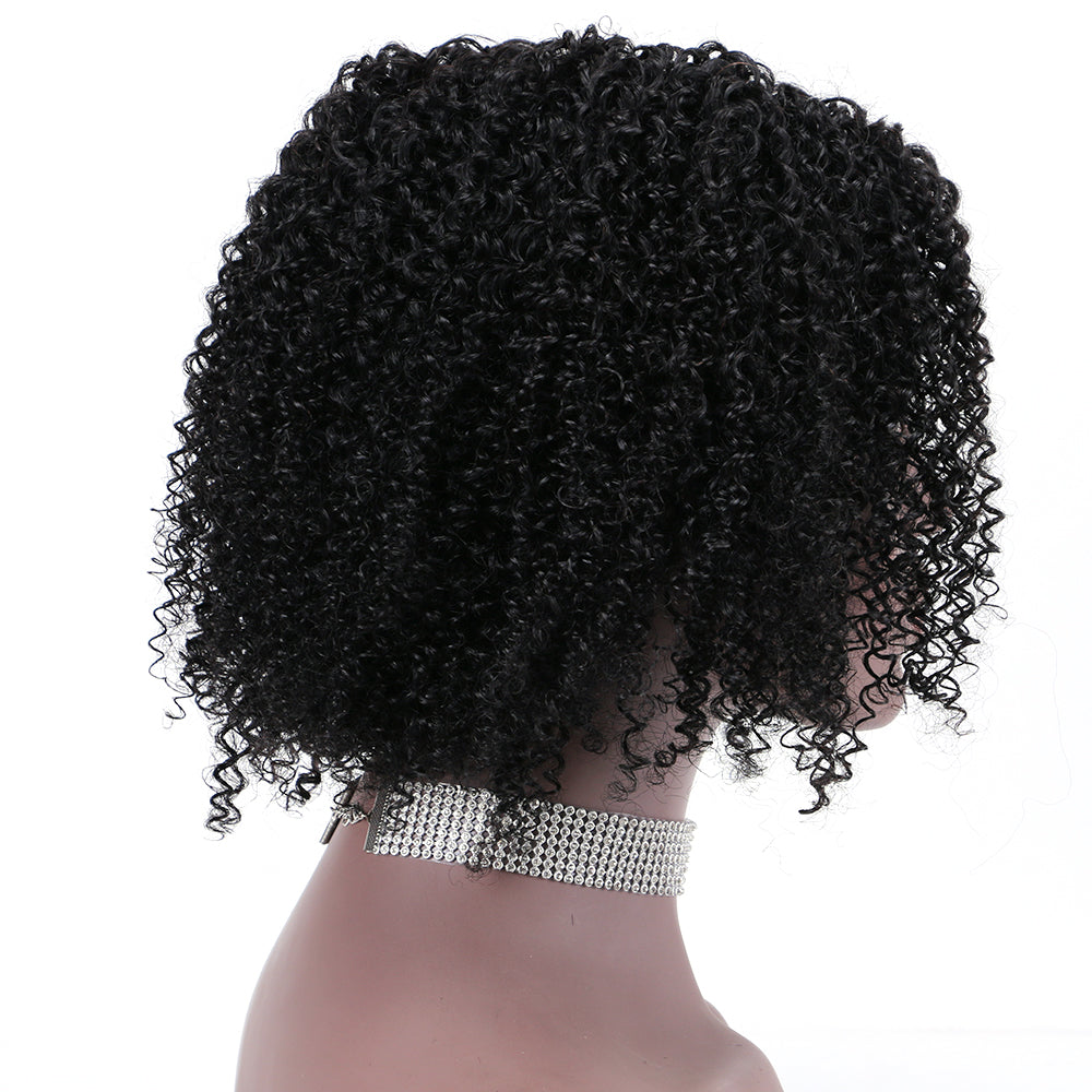 Lace Wig T Part 100%Human Hair Wig Jerry Curl item#9153