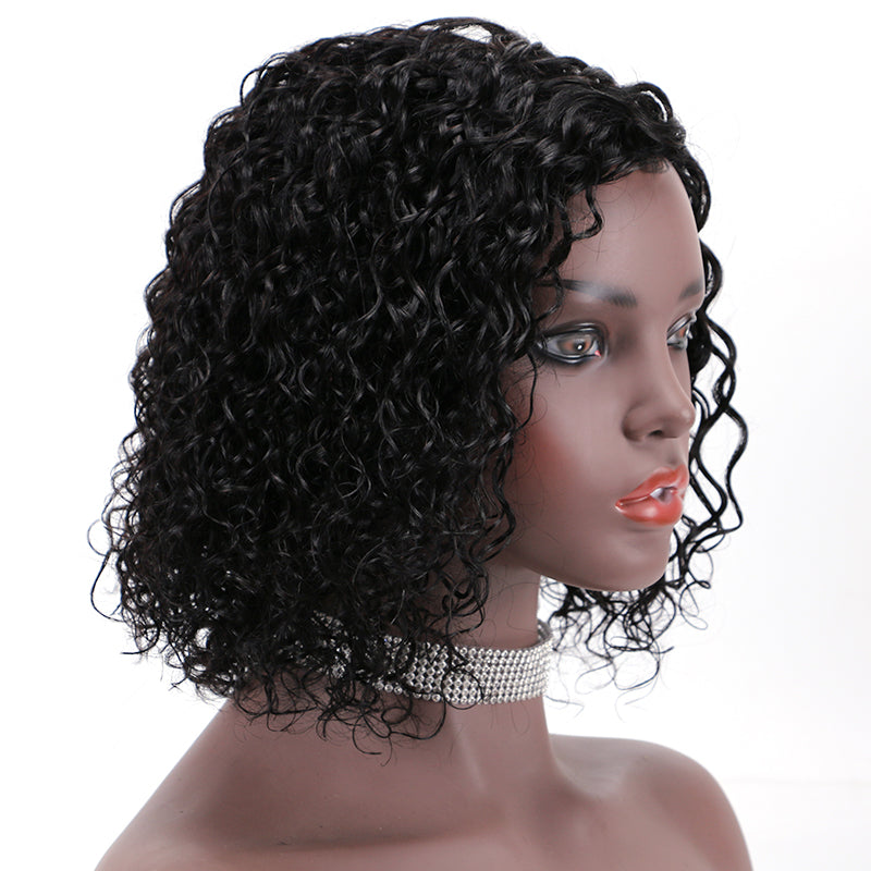 Lace Wig T Part 100%Human Hair Wig Water Wave item#9153