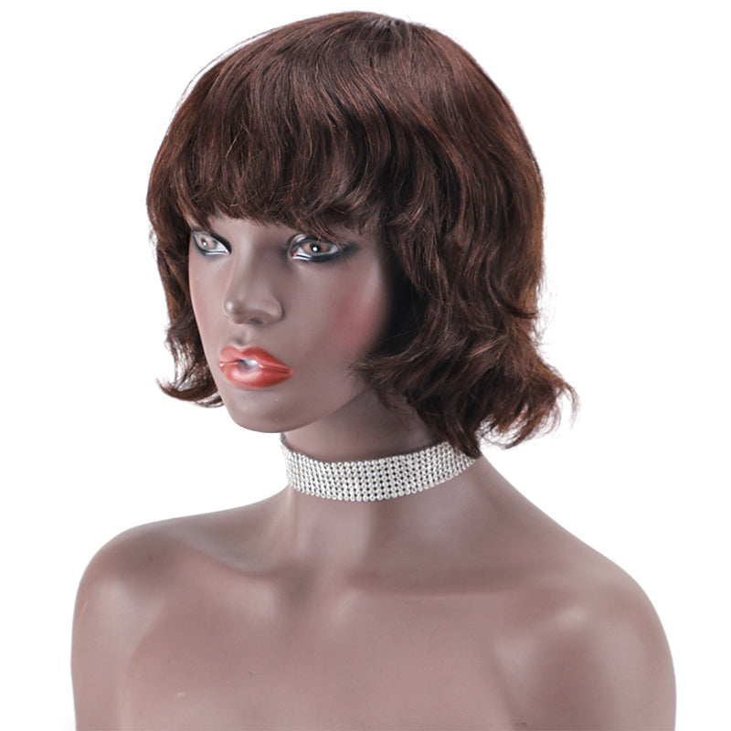 Pixie Cut wig 100%Human Hair Short Wigs Layered Wigs Full Machine Made Wig item#2205