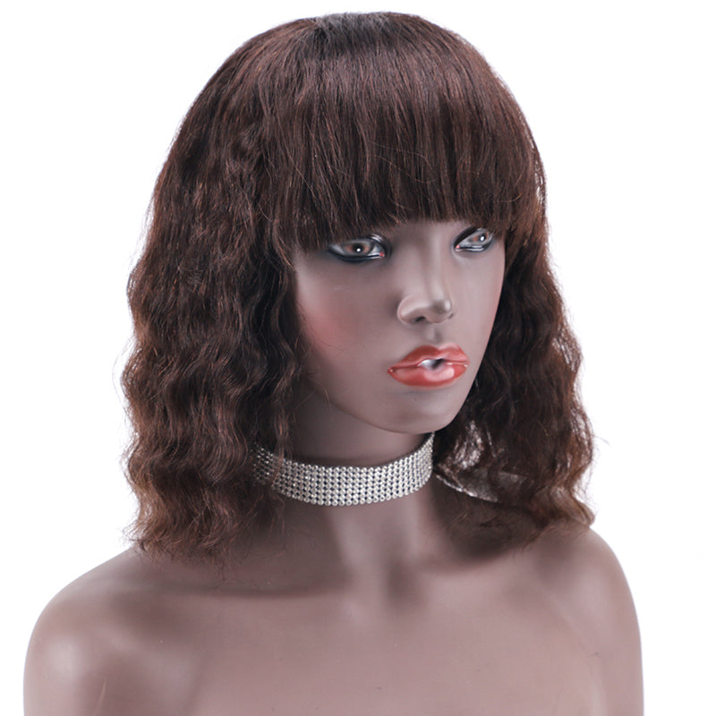 Full wig 100%Human Hair Full Machine Made Wig  item#2202