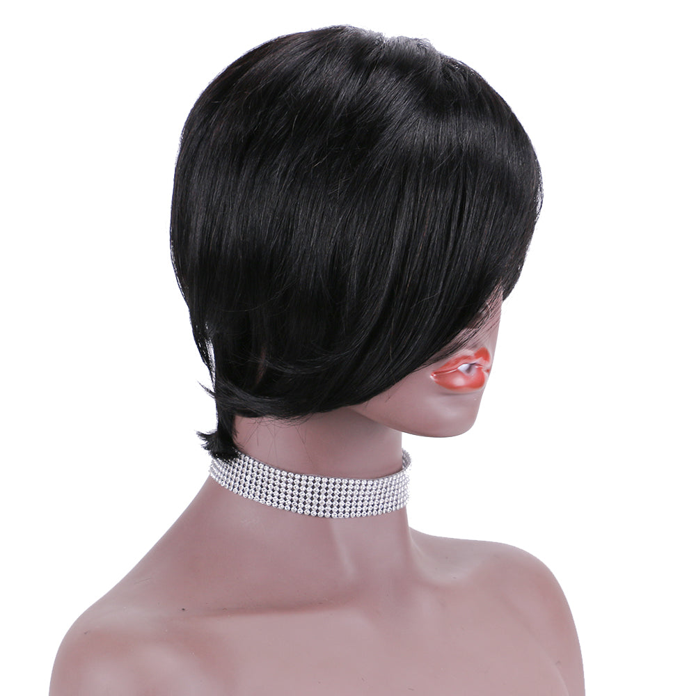 Pixie Cut wig 100%Human Hair Curl Short Wigs Layered Wigs Full Machine Made Wig item#9188