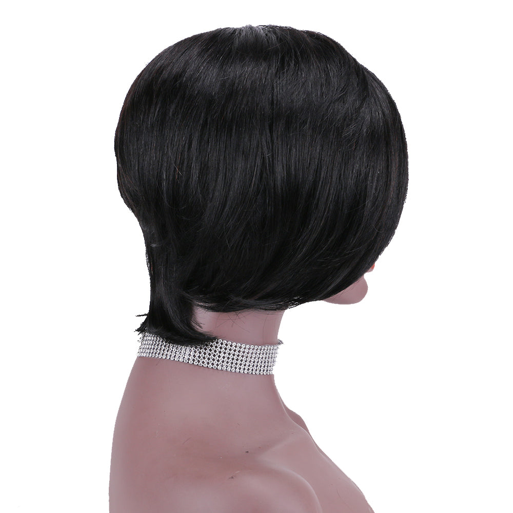 Pixie Cut wig 100%Human Hair Curl Short Wigs Layered Wigs Full Machine Made Wig item#9188