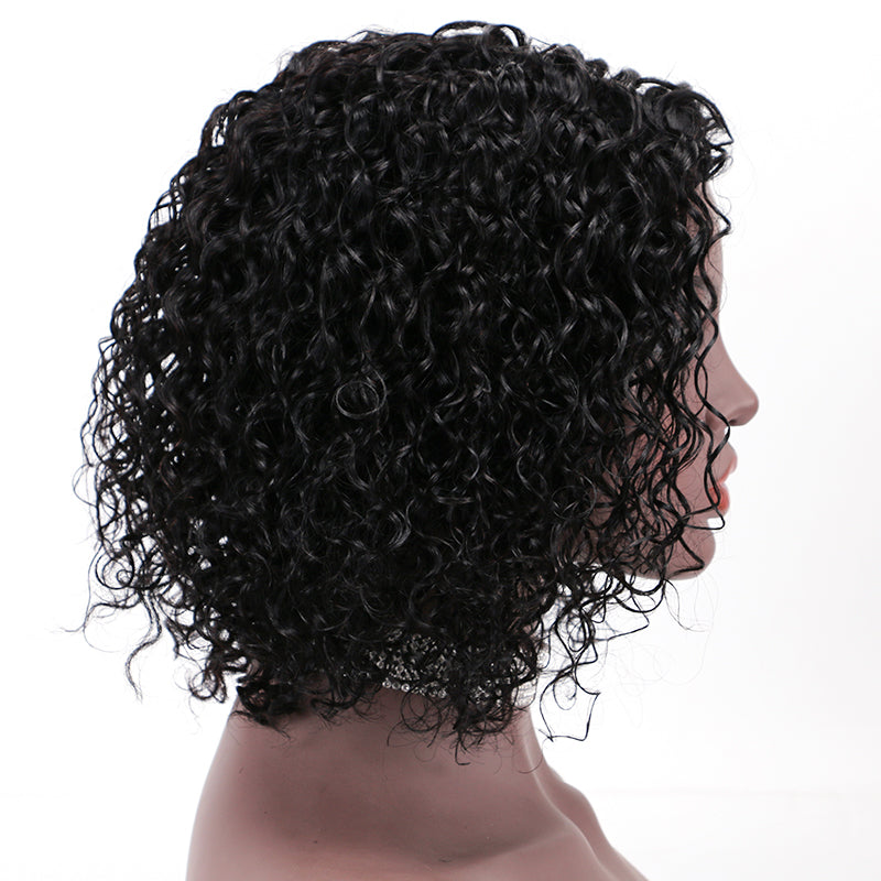 Lace Wig T Part 100%Human Hair Wig Water Wave item#9153