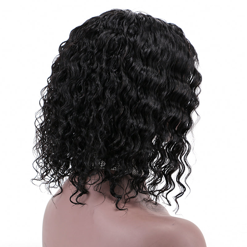 Lace Wig T Part 100%Human Hair Wig Deep Wave item#9153