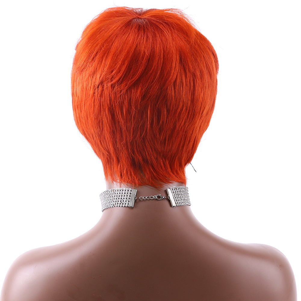 Pixie Cut wig 100%Human Hair Curl Short Wigs Layered Wigs Full Machine Made Wig item#2261