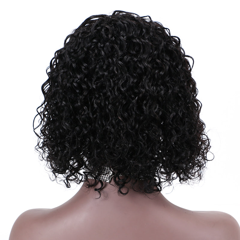 Lace Wig T Part 100%Human Hair Wig Water Wave item#9153