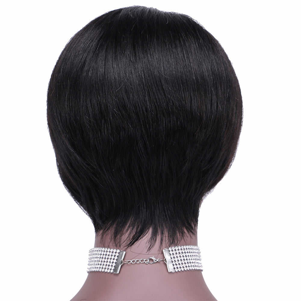 Lace Frontal Wig 13*1 T Part 100%Human Hair Right parting item#9164