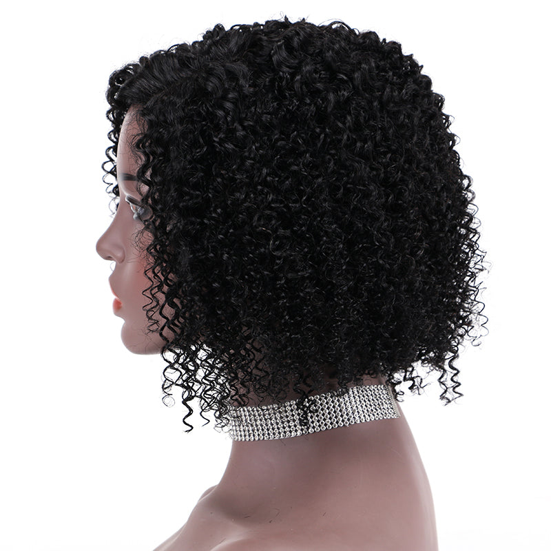 Lace Wig T Part 100%Human Hair Wig Jerry Curl item#9153