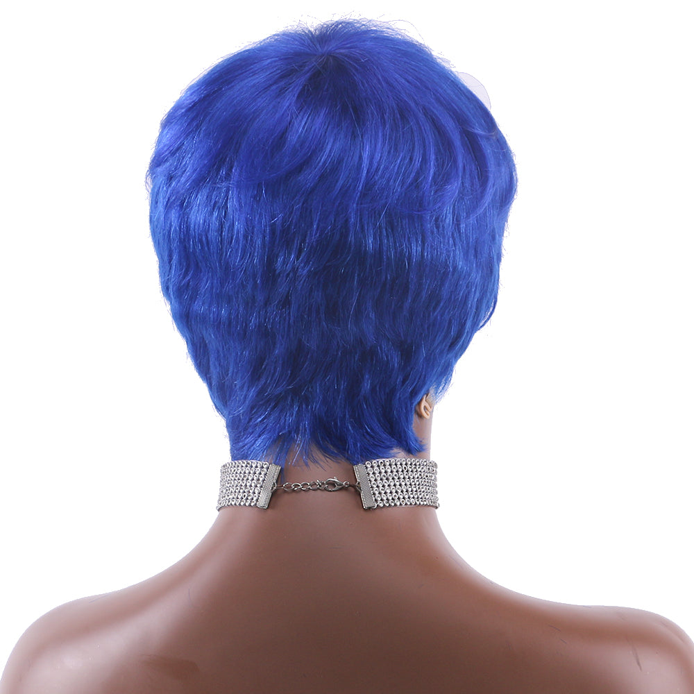 Pixie Cut wig 100%Human Hair Curl Short Wigs Layered Wigs Full Machine Made Wig item#2261