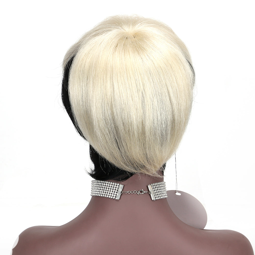 Pixie Cut wig 100%Human Hair Curl Short Wigs Layered Wigs Full Machine Made Wig item#9183