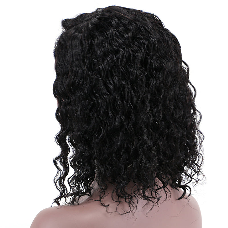 Lace Wig T Part 100%Human Hair Wig Deep Wave item#9153