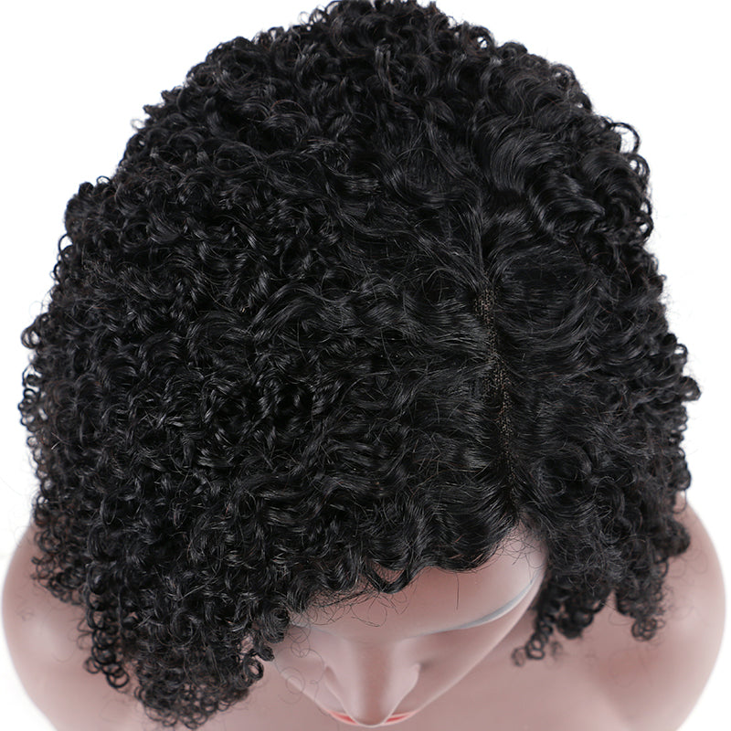 Lace Wig T Part 100%Human Hair Wig Jerry Curl item#9153