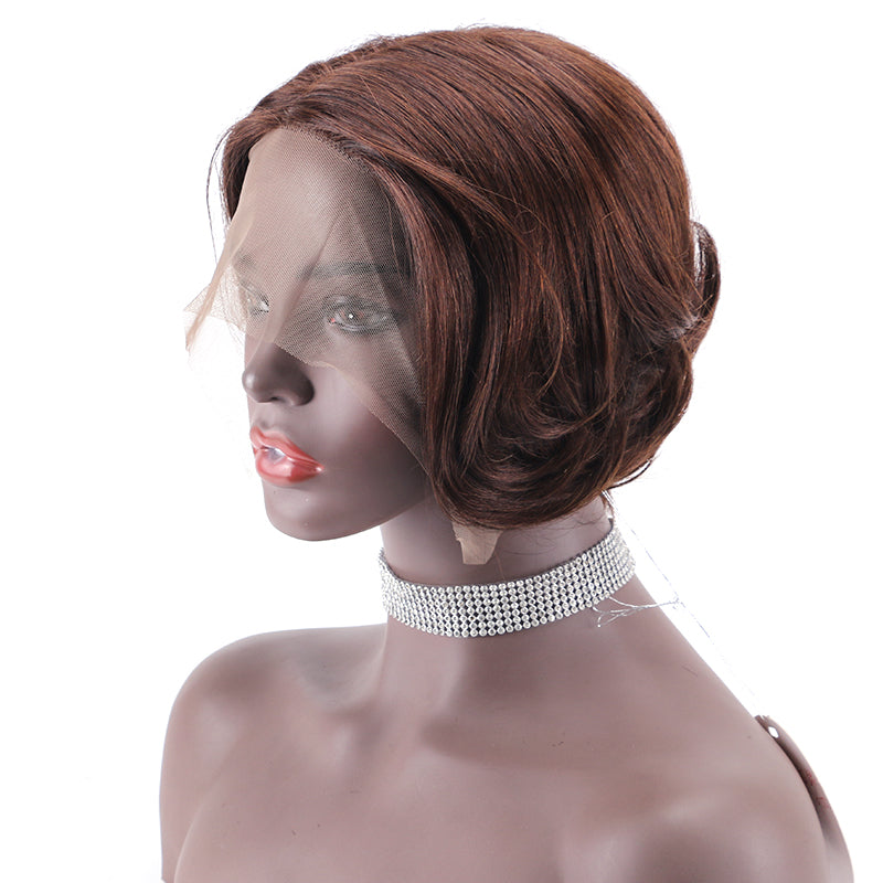 Lace Frontal Wig 13*1 T Part 100%Human Hair item#9232