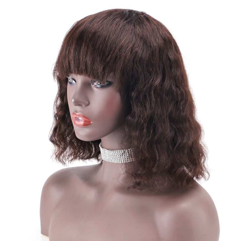 Full wig 100%Human Hair Full Machine Made Wig  item#2202