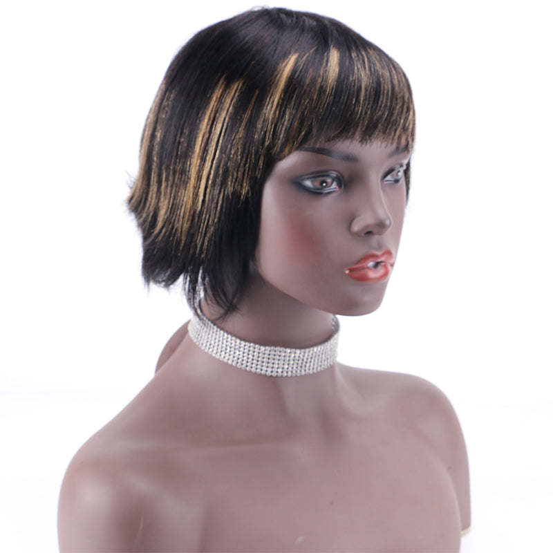 Pixie Cut wig 100%Human Hair Short Wigs Layered Wigs Full Machine Made Wig item#2206