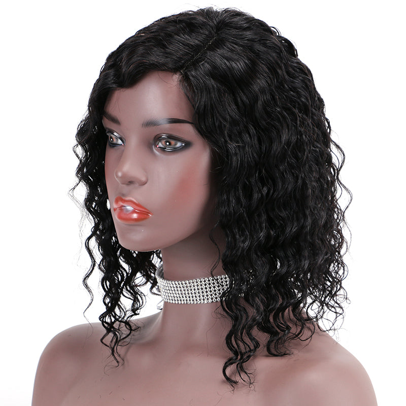 Lace Wig T Part 100%Human Hair Wig Deep Wave item#9153