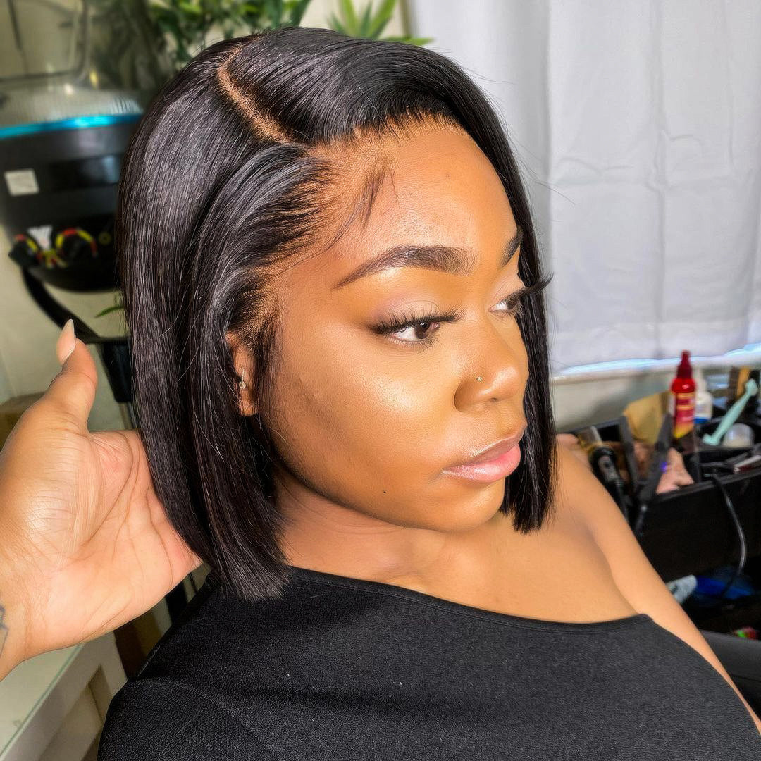 Lace Frontal Wig 13*1 T Part 100%Human Hair item#9063