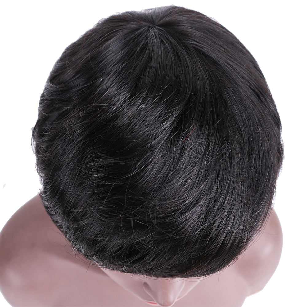 Pixie Cut wig 100%Human Hair Curl Short Wigs Layered Wigs Full Machine Made Wig item#9166